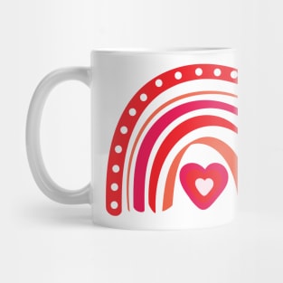 Boho rainbow valentine day Mug